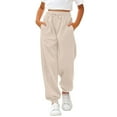 thumbnail image 2 of UACY Girl's Sweatpants Kids Cotton Drawstring Joggers Elastic Waisted Athletic Pants with Pockets for Teen Girls Active Joggers ﻿, 2 of 7