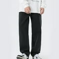 thumbnail image 4 of QHFBli Mens Baggy Jeans Male Big & Tall Loose Slightly Tapered Relaxed Straight Jean, 4 of 7