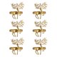 thumbnail image 1 of Anillos de servilleta navideños XCF 12 piezas Soporte para anillos de servilleta dorado, 1 of 4