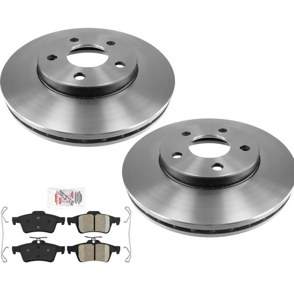 Rear Performance Carbon Brake Rotors Ceramic Pads For Ford Focus 2012-2018