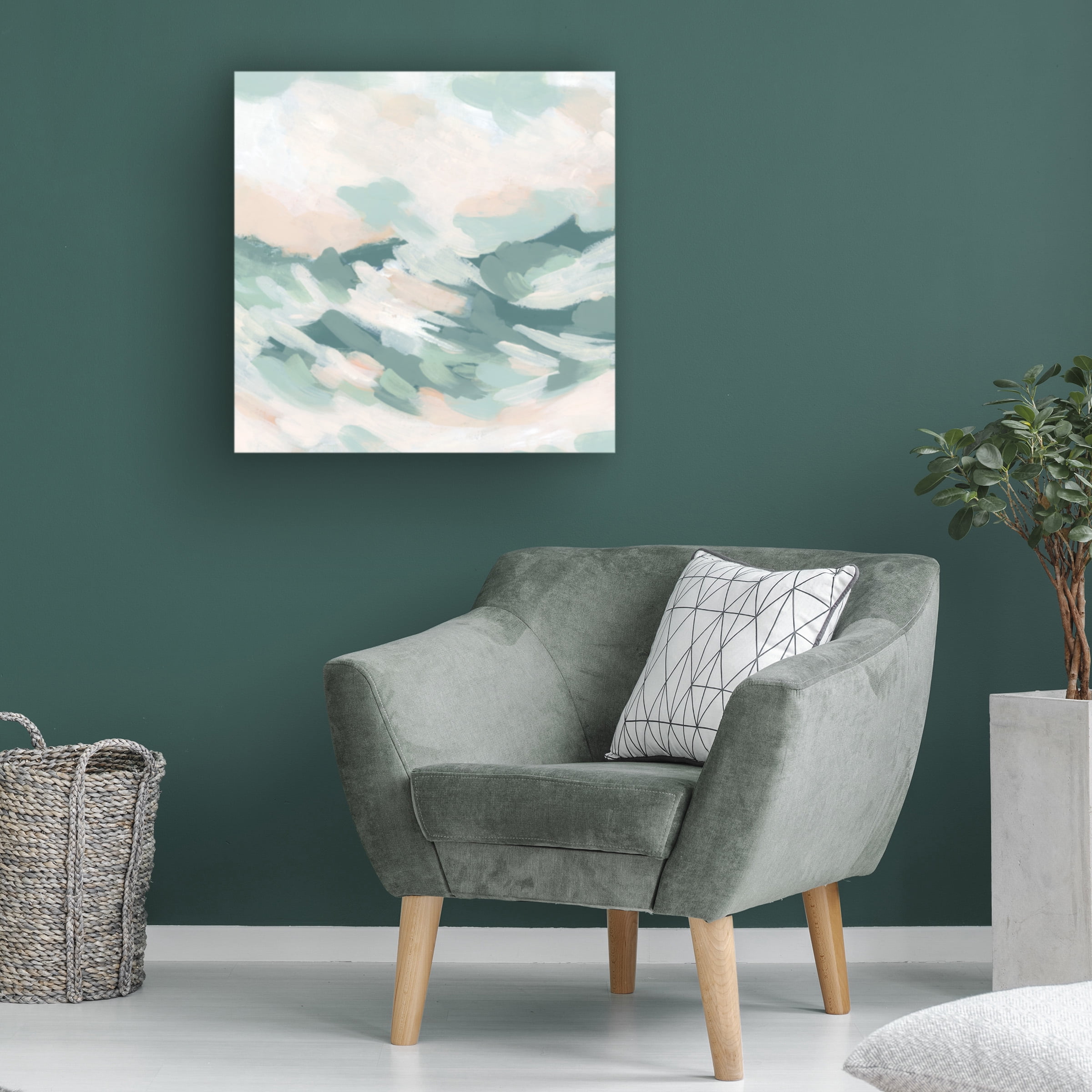 June Erica Vess 'Seafoam Cloudbank II' Canvas Art