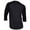 Charcoal/Black, variant on Ma Croix Super Soft Mens 3/4 Sleeve Baseball T Shirt Jersey Fitted Top