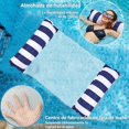 thumbnail image 4 of 2 Piezas Hamaca de Agua, 4 En 1 Colchoneta Inflable Plegable para Piscina, Salón Flotante, Juguetes Piscina Playa Verano (Fila Flotante de 2 Tubos C), 4 of 4
