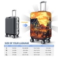thumbnail image 2 of Travel Luggage Cover Protector - Halloween Street Party A Anti-Scratch Suitcase Covers Fits 18-32 Inch Luggage, 2 of 5
