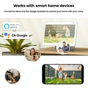 AOSU Solar Security Camera,5MP Wireless Outdoor Cameras,360° Surveillance,Auto Tracking, Human/Vehicle Detection,works with Alexa/Google Assistant