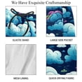 thumbnail image 4 of luoweisi Men's Beach Shorts Quick Dry Swim Trunks with Mesh Lining Clouds L, 4 of 5