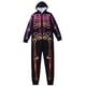 thumbnail image 2 of Pijama de una pieza a juego para Halloween de Fiomva, con capucha y cremallera, estampado de calaveras, para hombre, mujer y niño., 2 of 6
