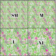 Printed Adhesive Vinyl Giraffe Green Pattern Permanent Adhesive (Medium Scale)