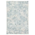 thumbnail image 1 of Clara Floral Rectangular Area Rug in Silver and Blue (3 ft. L x 2 ft. W), 1 of 5