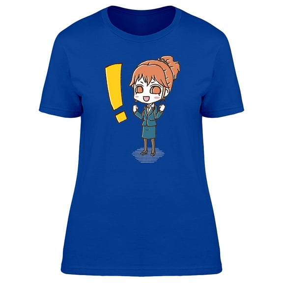 Happy Joyful Business Woman Tee Women's -Image by Shutterstock