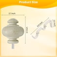 thumbnail image 2 of KITBONIS Boho Curtain Rod Sets 66-120" Heavy-Duty Metal Double Curtain Rods Sets, 2 of 7