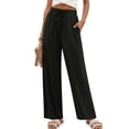 thumbnail image 5 of Fantaslook Womens Pants Casual Boho Palazzo Pants Wide Leg Lounge Pants Trousers with Pocket, 5 of 9
