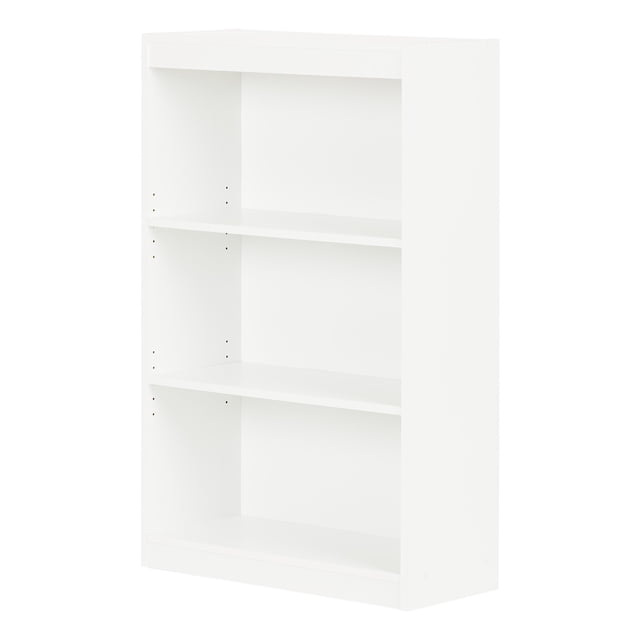 South Shore Axess 3-Shelf Bookcase, in Pure White