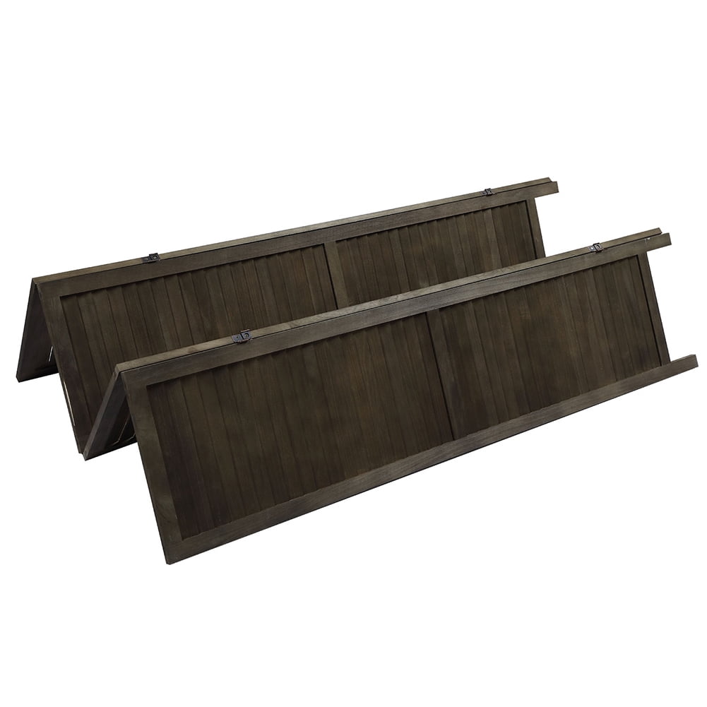 Kadyn 4 Panel Room Divider, Folding Privacy Screen Room Screen, Freestanding Office Divider, Rustic Brown Kadyn 4 Panel Room Divider, Folding Privacy Screen Room Screen, Freestanding Office Divider, Rustic Brown
