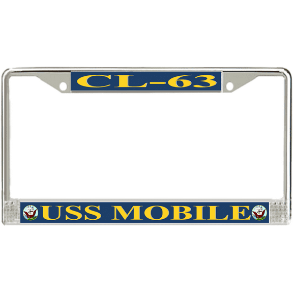 USS Mobile CL-63 License Plate Frame