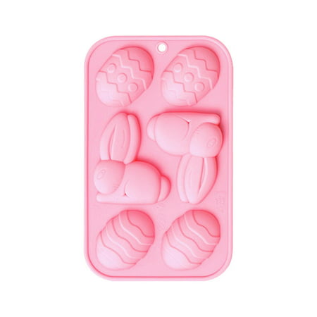 

Chocolate Candy Molds | Easter Egg Carrot Shape Baking Mold | 6 Cavity DIY Cupcake Pudding Cookie Chocolate Mould Nonstick Home Made Baking Supplies