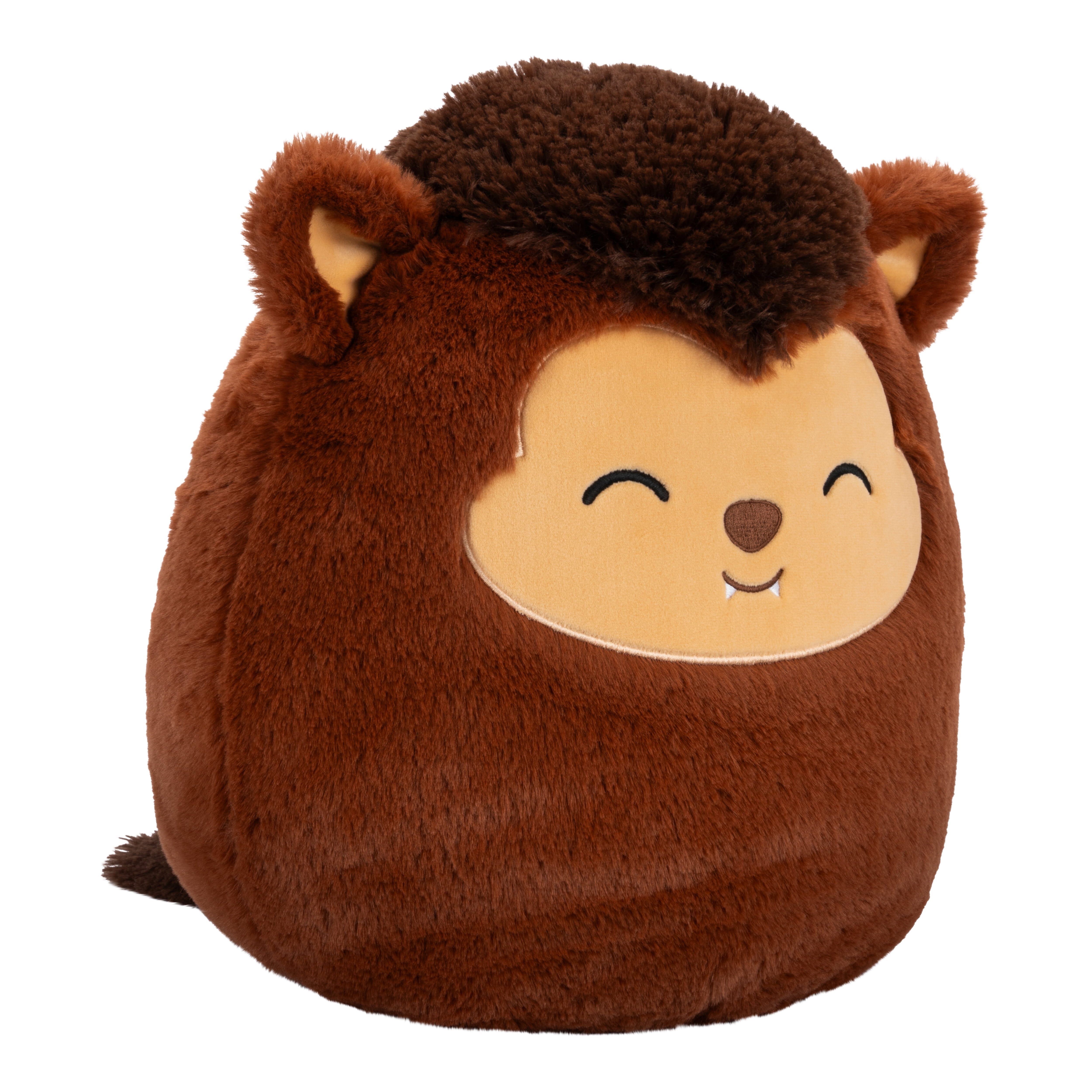 Squishmallows FuzzAMallow Official 12 inch Wade the Brown Werewolf - Child's Ultra Soft Plush Toy
