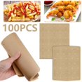 thumbnail image 1 of MesaSe 100 Pcs Papier Parchemin pour Friteuse à Air Chaud Perforé Carré Antiadhésif Non Blanchi Résistant à la Chaleur pour Cuisson Rôtissage, 1 of 10