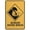 Warning Sign 5, variant on Caution Beware Shore Break Warning Sign, 8"x12" Vintage Metal Wall Decor, Wall Art for Home Farm Bar Coffee Shop Club