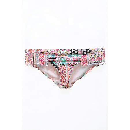 BILLA BONG $40 NEW 5333 Printed Fring Bikini Womens Swim Bottom