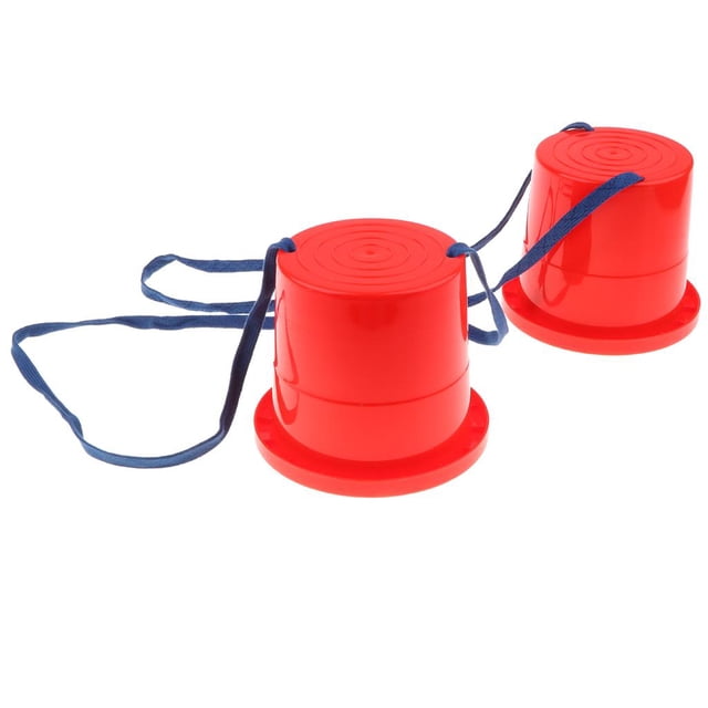 1 Par De Zancos Para Saltar, Caminar Sobre Zancos, Saltar Para Ni?os, Diversión Al Aire Libre, Juguete Deportivo, Rojo 2 SM SunniMix Juguete de zancos para niños