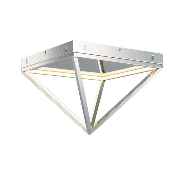 ET2 E20811-PC Pyramid LED 16 in. Polished Chrome Flush Mount Ceiling Light