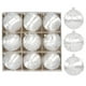thumbnail image 1 of Juego de adornos de árbol de Navidad flocado 9pcs | Bolas decorativas de terciopelo rojo | Adornos de vacaciones irrompibles | 2.36" de diámetro | Decoración navideña colgante festiva | Elegante, 1 of 6