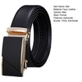 thumbnail image 7 of Men Autumatic Belt Business Formal Belt Smooth Faux Leather Alloy Buckle Anti-break Great Durability Anti-slip Men Meeting Commute Suit Pants Belt, 7 of 7