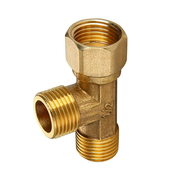 Conector de acoplador de de tubo de 3 vías macho hembra de 1/2 '' tipo D Zulema Conector de montaje de tubería de 3 vías