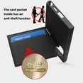 thumbnail image 3 of Compatible with wireless charging for Samsung Galaxy S22 Plus Card Case with Card Holder Kickstand RFID Blocking Flip Cover Credit Card Slots PU Leather Men Women,Shockproof Phone Case,Black, 3 of 9