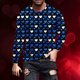 thumbnail image 1 of Ceisia Men's Fashion Printed Sports Fitness Long Sleeve Gift Casual Round Neck Top, 1 of 5