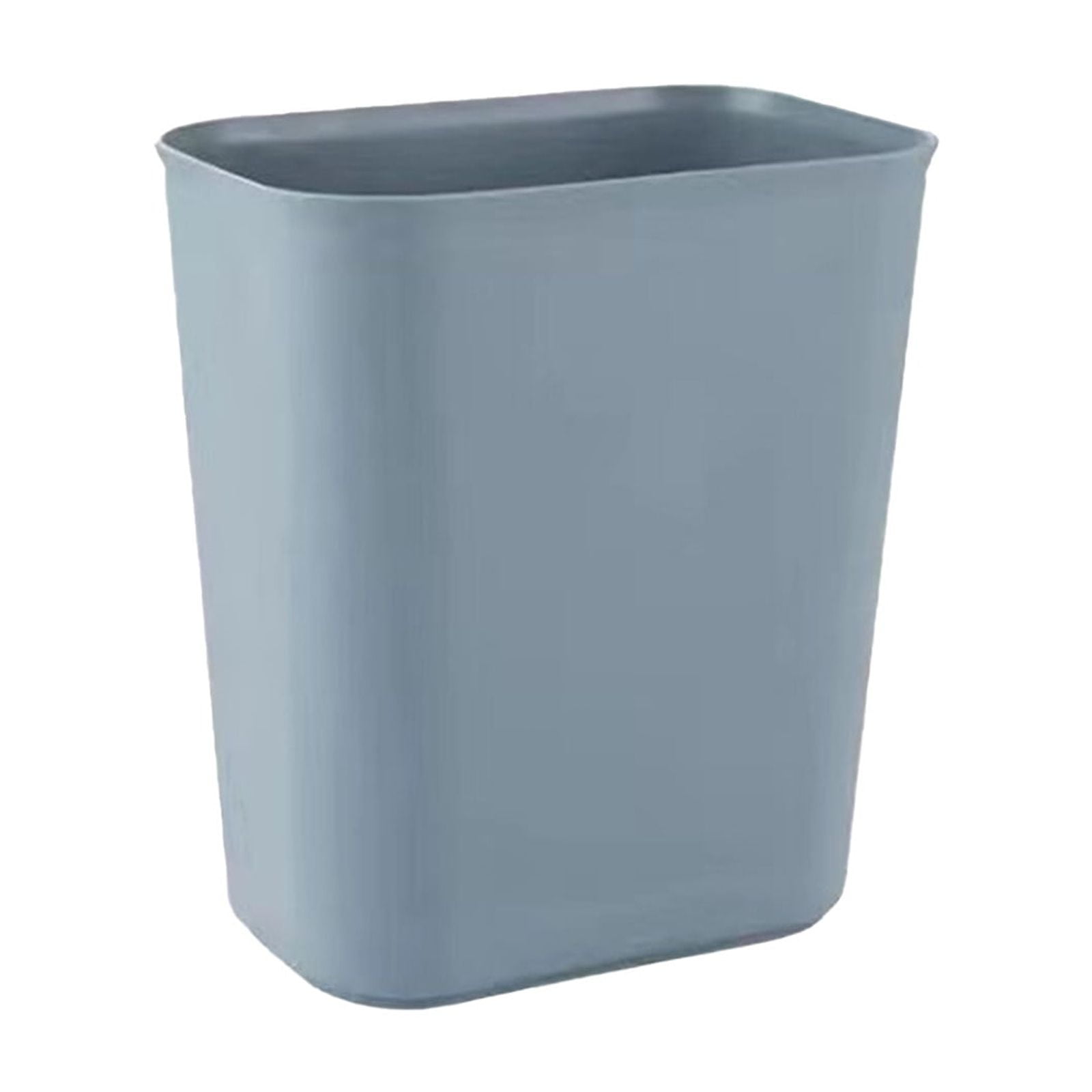 AUHomi Rectangular Trash Can 1 Pack, 7.7" * 5.7" * 10.2" Garbage Can for Office, Bedroom and Kitchen, Bathroom Trash Can Fits Narrow Space, Plastic Trash Bin Waste Basket, Grey