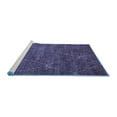 thumbnail image 2 of Ahgly Company Machine Washable Indoor Rectangle Oriental Blue Industrial Area Rugs, 5' x 8', 2 of 4