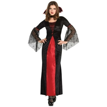 Scarlet Mistress Womens Gothic Witch Hooded Robe Halloween Costume-Xl ...