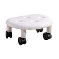 thumbnail image 3 of GROWTH TANK Tabouret Roulant Robuste Robuste Petit Repose-Pieds Mobile Mini Tabouret Blanc, 3 of 9