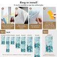 thumbnail image 6 of Turquoise Turtle Window Privacy Film, Farmhouse Coastal Starfish Seaweeds Static Cling UV Sun Blocking Heat Control Window Tint Day and Night, Non-Adhesive One Way Windows Privacy Cover 17.7''x78.7'', 6 of 7