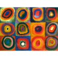 thumbnail image 3 of Kandinsky, Wassily 14x12 Black Modern Framed Museum Art Print Titled - Squares with Concentric Circles, 3 of 5
