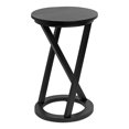 thumbnail image 1 of Kate and Laurel Aja Table d'Appoint en Bois Moderne, 15x15x23, Noir, 1 of 9