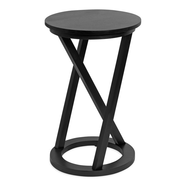 Kate and Laurel Aja Table d'Appoint en Bois Moderne, 15x15x23, Noir