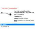thumbnail image 2 of Front Right Forward Control Arm - Compatible with 2011 - 2015 BMW 740i 2012 2013 2014, 2 of 2
