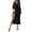 Black, variant on ZZwxWA Womens Solid Summer Dress Maxi High Waist Maxi Dress Wrap V Neck Wedding Cold Shoulder Split Smocked Long Dresses off Sexy Sundress