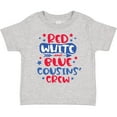 thumbnail image 3 of Inktastic Cousins Crew Red White and Blue 4th of July Boys or Girls Toddler T-Shirt, 3 of 5