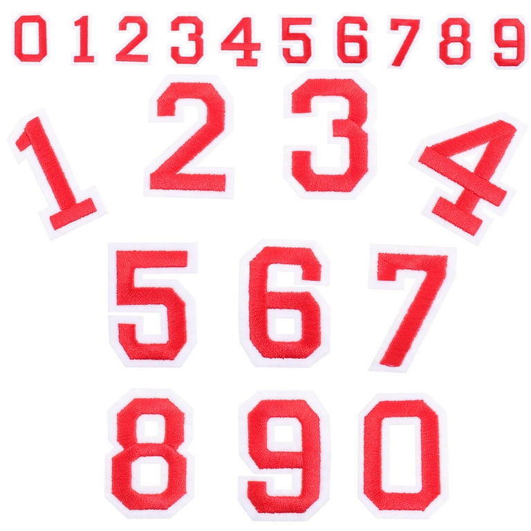 2 Sets of Self Adhesive Numbers Sticker T-Shirt Numbers Stickers Football  Sports Shirt Numbers Stickers