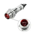 thumbnail image 3 of Indicator Light  110V, Neon Bulbs Red, Metal Shell Panel Mount 5/16" 8mm 4Pcs, 3 of 4