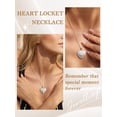 thumbnail image 5 of KeyStyle Heart Locket Necklace for Women Tree of Life Personalized Photo Pendant Necklace Christmas Mother’s Day Jewelry Gifts, 5 of 11
