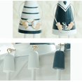 thumbnail image 3 of Miniaturas Estatuas de toda la familia Diseño Estilo marino Estatuilla de madera Artes decorativas Hogar Oficina Coche Adorno Regalo para amigos Novia 4 piezas Sentado, 3 of 5