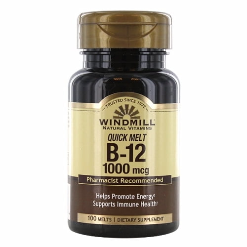 Suplemento Windmill Health de vitamina B12 sublingual 100 comprimidos