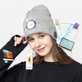 thumbnail image 3 of Gorro Con Luz Led, Gorro De Música Con Bluetooth Recargable Por Usb, Gorro De Punto De Invierno, Linterna Para Hombres Y Mujeres, Correr Al Aire Libre, Ciclismo Yuarrent AP008119-01, 3 of 6
