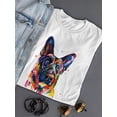 thumbnail image 3 of Pastell Colorful German Sheperd T-Shirt Women -Weekday Best Designs, Female Large, 3 of 4