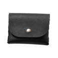 thumbnail image 1 of Matsuzay Bolsa de cuero compacta para gafas de sol, soporte de PVC para gafas y sombras, diseño elegante, Simple Almacenamiento y organización del hogar negro, 1 of 6